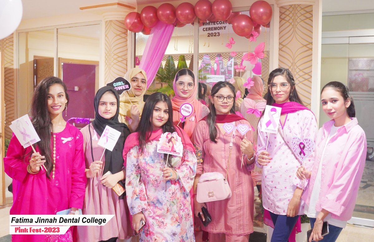 Official_FJDC's tweet photo. October is 𝗕𝗿𝗲𝗮𝘀𝘁 𝗖𝗮𝗻𝗰𝗲𝗿 𝗔𝘄𝗮𝗿𝗲𝗻𝗲𝘀𝘀 𝗠𝗼𝗻𝘁𝗵. 109 women die every 24 hours due to breast cancer in Pakistan. As part of our annual campaign to raise awareness about it, FJDC held a 𝗣𝗶𝗻𝗸𝗙𝗲𝘀𝘁 on the 26th Oct 2023.
 
 #𝗙𝗝𝗗𝗖 #𝗕𝗗𝗦 #𝗝𝗼𝗶𝗻𝗙𝗝𝗗𝗖 https://t.co/1cKE3Q1zVY