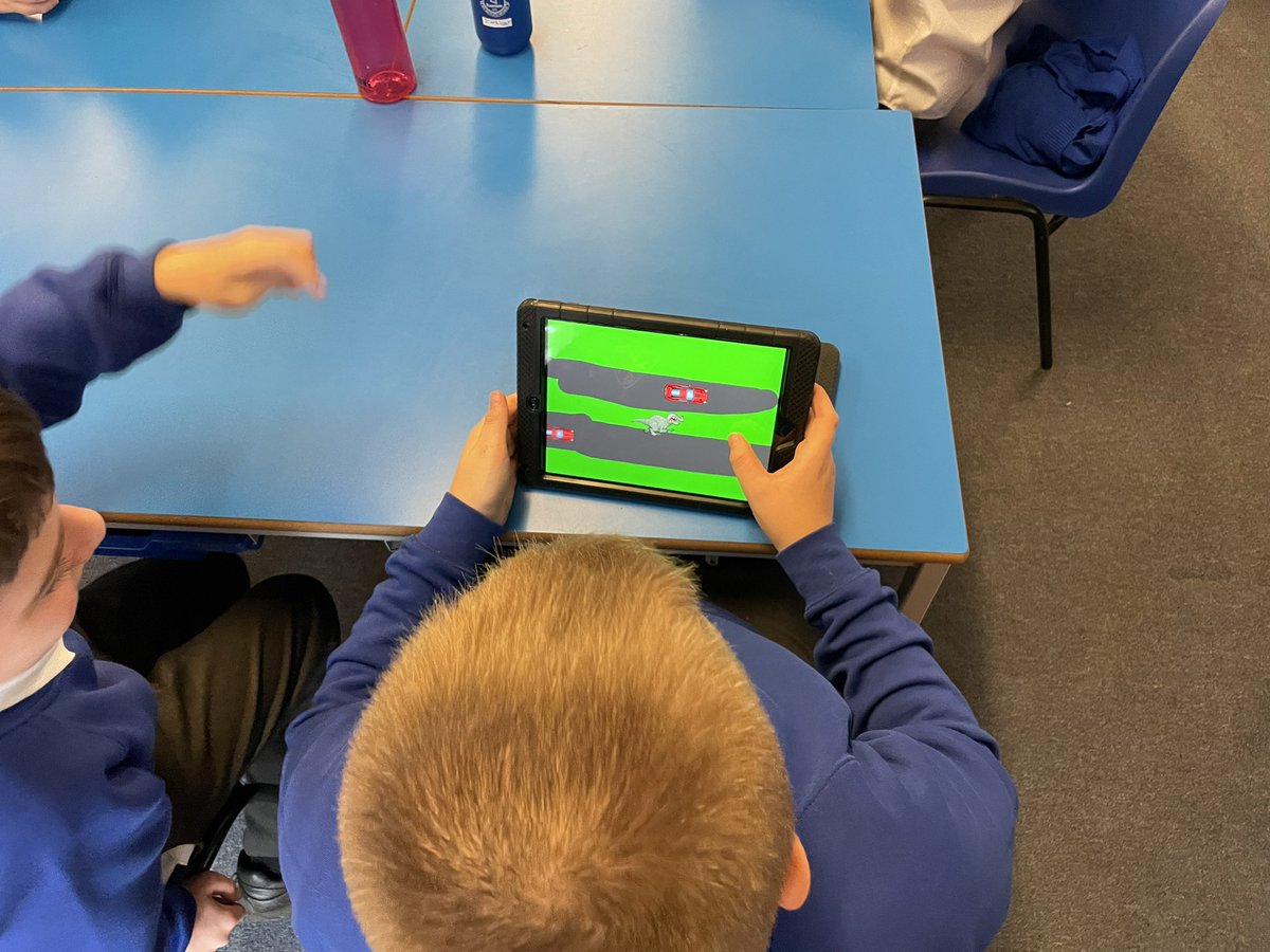 KCEclasses789's tweet photo. Year 6 became game designers on Friday - creating their own version of popular game βCrossy Road.β Their designs, effort and behaviour was exemplary. Thank you to Jacqui from @Knowsleyclcs for delivering such a great coding/programming session #KCEComputing https://t.co/h2t83GhCuO