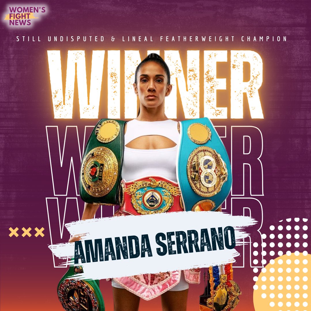 Congratulations @Serranosisters 🇵🇷 on making history & going 12 x 3 minutes to win by UD, 120-108 x 3, against Danila Ramos 🇧🇷 in Florida, USA 🔥 A fight for history, equality & legacy 👏👏👏 @MostVpromotions @jakepaul @DAZNBoxing #boxing #amandaserrano #serranoramos