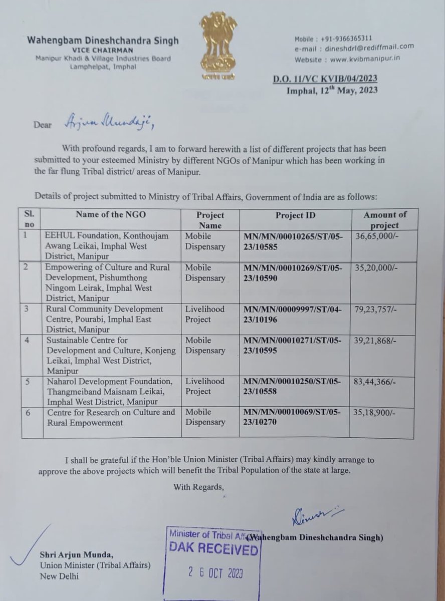 ITLFMedia_Cell's tweet photo. Unmasking Deceit: Meitei NGOs Exploiting Tribal Development Funds

In the letter addressed to the Ministry of Tribal Affairs and Union Minister and endorsed  by CM of Manipur, it was claimed that these Meitei (primarily General category) NGOs operate in remote tribal districts and areas.

However, it is crucial to inform the Ministry of Tribal Affairs @TribalAffairsIn and the Union Minister, Shri Arjun Munda @MundaArjun, that the Kuki-Zo tribals remain completely unaware of any projects or initiatives undertaken by these NGOs to date for the benefit of the tribals.

It is our strong suspicion that these Meitei NGOs, conveniently based in Imphal, are exploiting the tribal community as a means to secure project funds from the Centre which the State Govt can/will later use it for their own dubious purpose.

Among other sinister reasons, by demanding the ST quota, the Meiteis aim to capitalize on the financial benefits associated with this category despite their existing protection under the SC and OBC classifications.

@rashtrapatibhvn @PMOIndia @HMOIndia 
@PIB_India @RahulGandhi @TheMooknayakEng 
@PIB_MoTA  @TribalArmy @ambedkariteIND @IndiaTodayNE @IndianExpress @TheQuint @EastMojo @Jairam_Ramesh @MahuaMoitra @MamataOfficial @derekobrienmp @sardesairajdeep
@pbhushan1 @advcoling @majoramitbansal @SushantSin @htTweets @thewire_in 
@ShillongTimesIn @timesofindia @zoramthanga
@editorsguildind @BDUTT @ttindia @B5001001101 @jeegujja @meipat @paulphoenix1985 @mtfdelhi 
@FriedrichPieter 

#MeiteisLootingTribalsFunds 
#SaveManipurTribalsfromMeiteis #TotalSeparationOnlySolution
#UnionTerritoryWithLegislature4KukiZo
#ManipurViolence #ManipurHorror 
#ThisIsKuki_ZoStory 
#MeiteiLiesXposed #MeiteiThieves 
#MeiteiWarCrimes