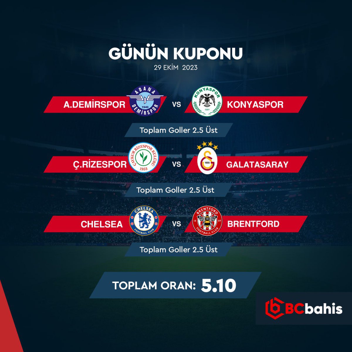 ❓BcBahis ile günün kuponu  

🙈 Kazanmanın Yolu Yüksek Orandan Geçer...

👎 yüksek oranlar ile kazancınızı katlayın 

 ⏫her gün  canlı ve maç öncesi karşılaşmalarla kazanın...

😭Güncel Giriş : t2m.io/bcbhsguncel