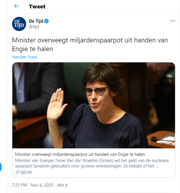 ducdorleans61's tweet photo. naast #Hedera is er altijd nog #Synatom ..
update van onze pot - voorlopig toch nog - tot 31/12/2022 ..
(en ook nog eens wie daar naar zit te kijken als een merel op een pier .. met de opmerking dat die #spaarpot niet in handen van #Engie zit, maar in die van Synatom ..) https://t.co/lwSrF91EJU