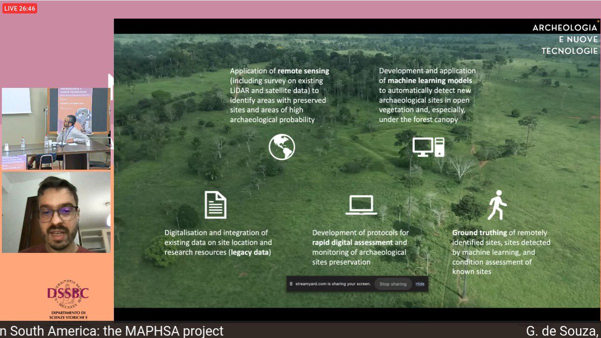 MAPHSA was present at the conference “Archeologia e nuove tecnologie”, at the University of Siena, Italy! Thanks to the organizers for the opportunity to disseminate our research