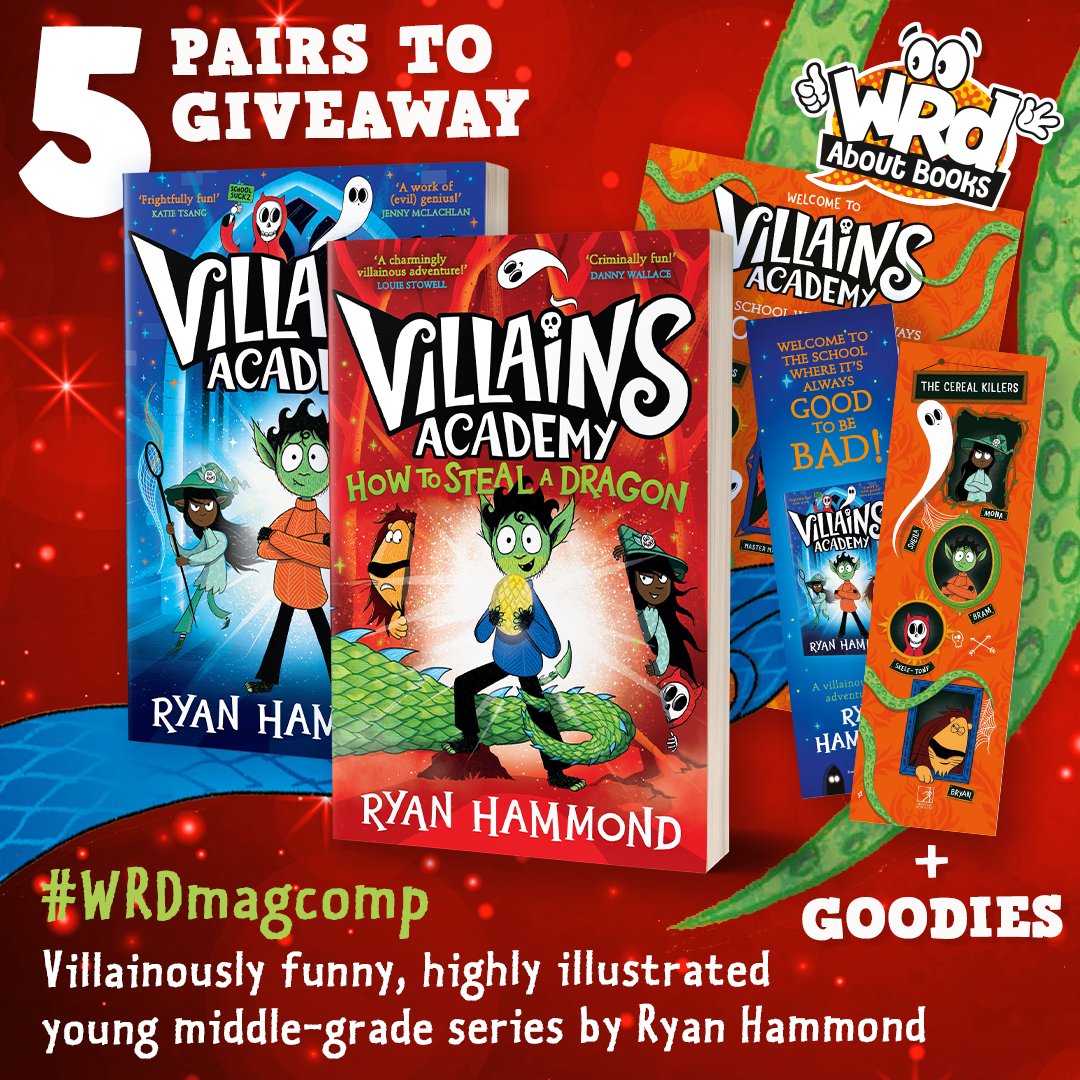 We have 5 hilarious pairs of #HowToStealADragon by @hamdesign to #Win Can Bram & the Cereal Killers uncover Felix Frostbite’s evil plan to steal all the dragons from the Wicked Woods leaving Villains Academy undefended? To enter the draw RT/FLW by Nov 3 #WRDMAGComp @simonkids_UK