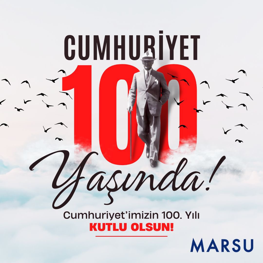 Cumhuriyetimizin 100. Yılı kutlu olsun. Aziz Vatanın müdafaasında hayatını kaybeden tüm şehitlerimizi rahmet ve minnetle anıyoruz.

 #100yıl #türkiye #29ekimcumhuriyetbayramı
