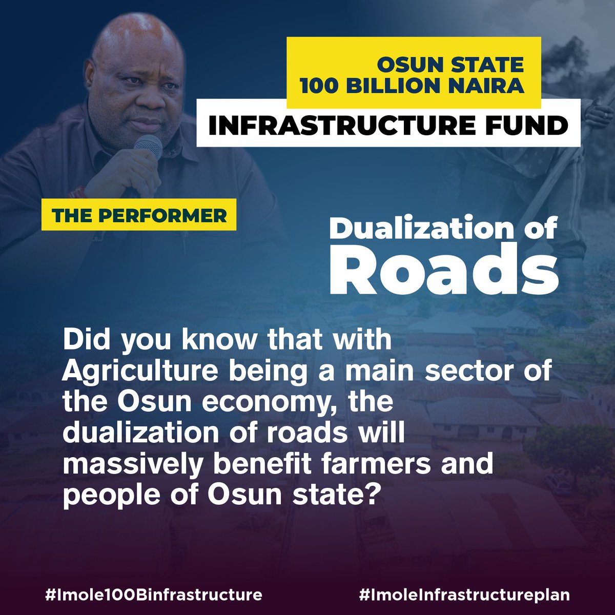 OfficialPDPNig's tweet photo. The Osun State N100 billion infrastructure fund under Governor @AAdeleke_01 will support projects in education, road dualization, construction of flyover bridges, healthcare system, agriculture, water, agriculture, etc. #Imole100Binfrastructure #ImoleInfrastructureplan #educationinvestment #betterhealthcare