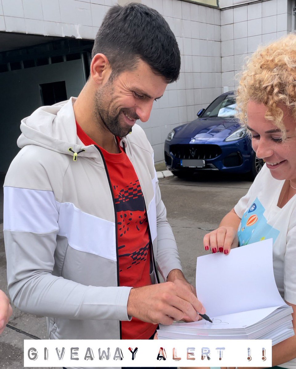 Novak Books (@novakbooks) on Twitter photo ❗️Giveaway alert❗️
In honour of our presence at the International Belgrade book fair, we are giving away 7 books, all individually signed by @djokernole. There will be 3 winners on “X” (& 4 on Instagram).
What you have to do:
1. Follow <a href="/novakbooks/">Novak Books</a>
2. Retweet this ❗️Giveaway alert❗️
In honour of our presence at the International Belgrade book fair, we are giving away 7 books, all individually signed by @djokernole. There will be 3 winners on “X” (& 4 on Instagram).
What you have to do:
1. Follow <a href="/novakbooks/">Novak Books</a>
2. Retweet this