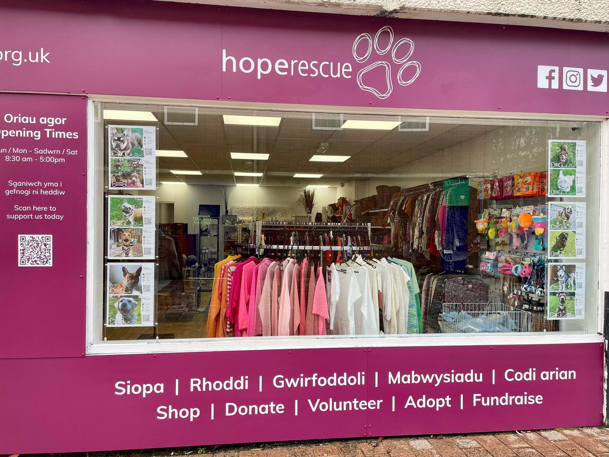 Exciting news! Our doors open today #Merthyr #newcharityshop <a href="/HopeRescue/">Hope Rescue</a>. 1000’s of great bargains for all the #family also great #treats  #toys for your bestie 🐶 <a href="/WeLoveMerthyr/">We Love Merthyr</a>