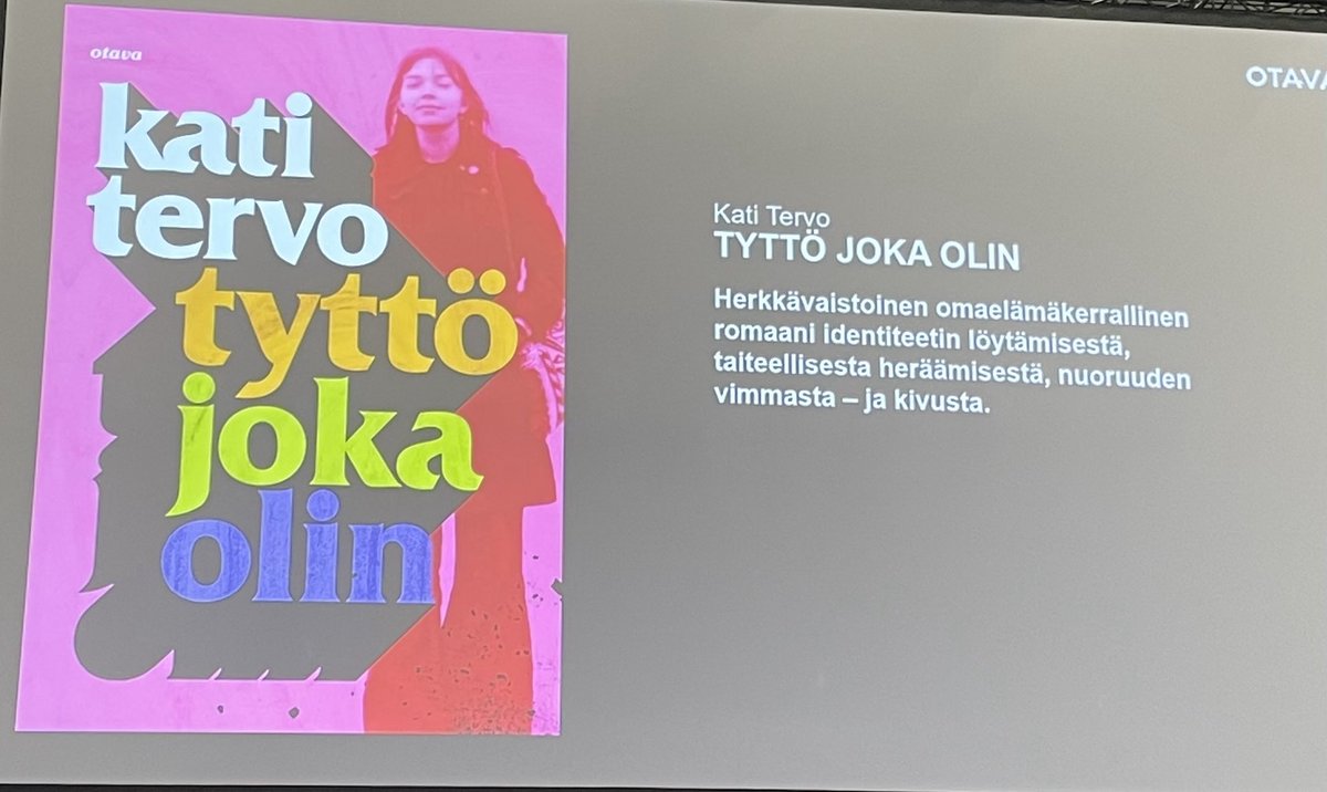 Mielenkiintoista, kun  ⁦<a href="/KatiTervo/">Kati Tervo🇫🇮🇺🇦🇪🇺🏳️‍🌈</a>⁩ kertoo kirjansa synnystä! #kirjamessut