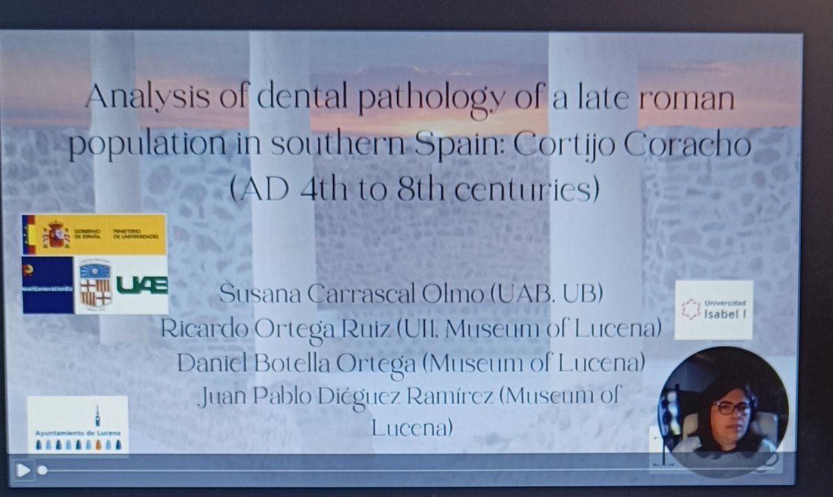 Today I am participating in the #ICORB2023 with the Dental pathology analysis of the lateroman Cortijo Coracho site in Lucena (Córdoba). Thank you very much to the organizers.
#biologicalanthropology #odontology #physicalanthropology