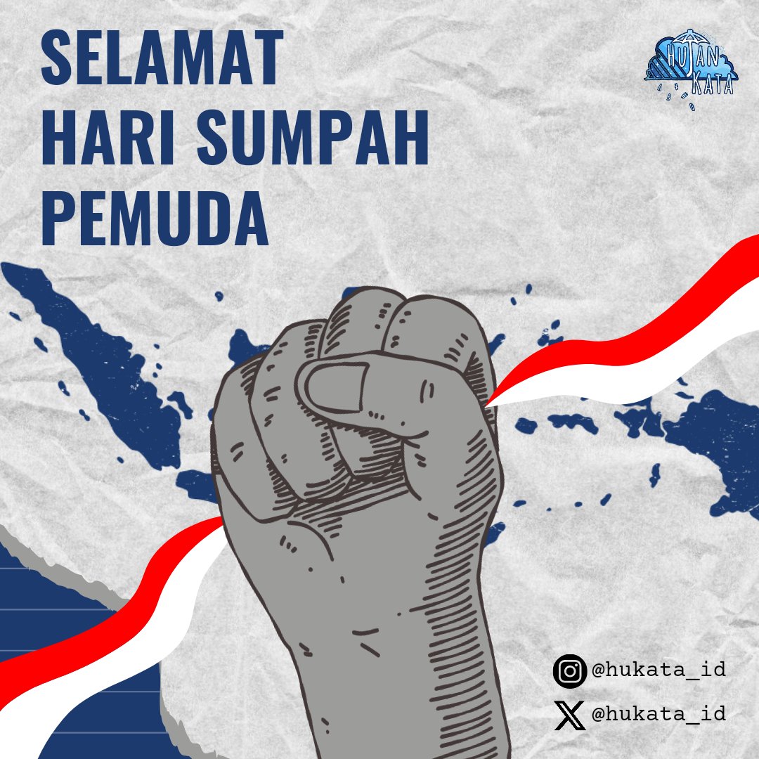 🇮🇩 Selamat Hari Sumpah Pemuda 2023 🇮🇩

Selamat Hari Sumpah Pemuda. Mari kobarkan semangat generasi muda untuk menjaga persatuan dan kesatuan Indonesia 🔥💥✨ ! 

Desain : @maoelanafadjarrn - @lynaynan. 

#harisumpahpemuda #sumpahpemuda #hujankata #fyp