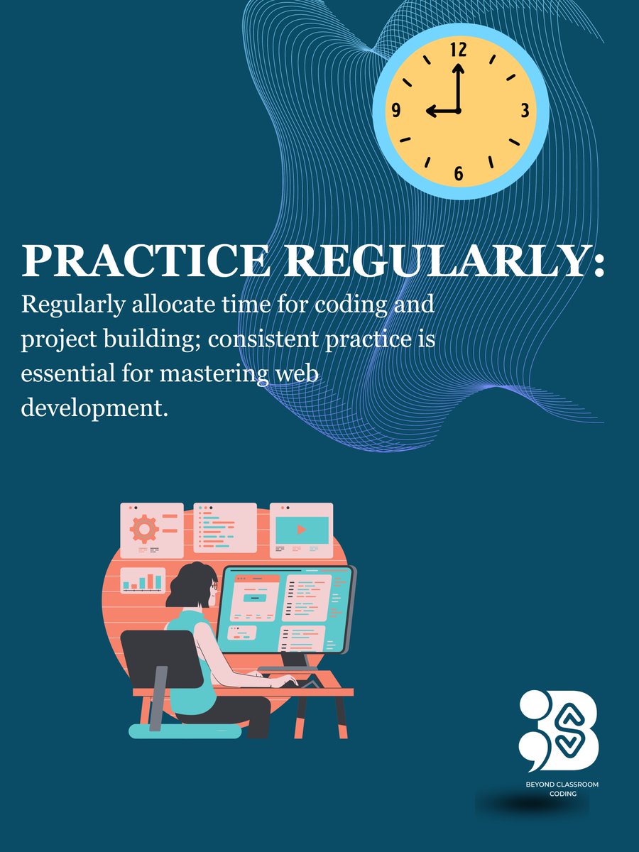 beyond_coders's tweet image. Dive into the world of web development with our five speedy tips! 🚀 Ready to embark on your coding journey? DM us now! #BeyondClassroomCoding🌐💻