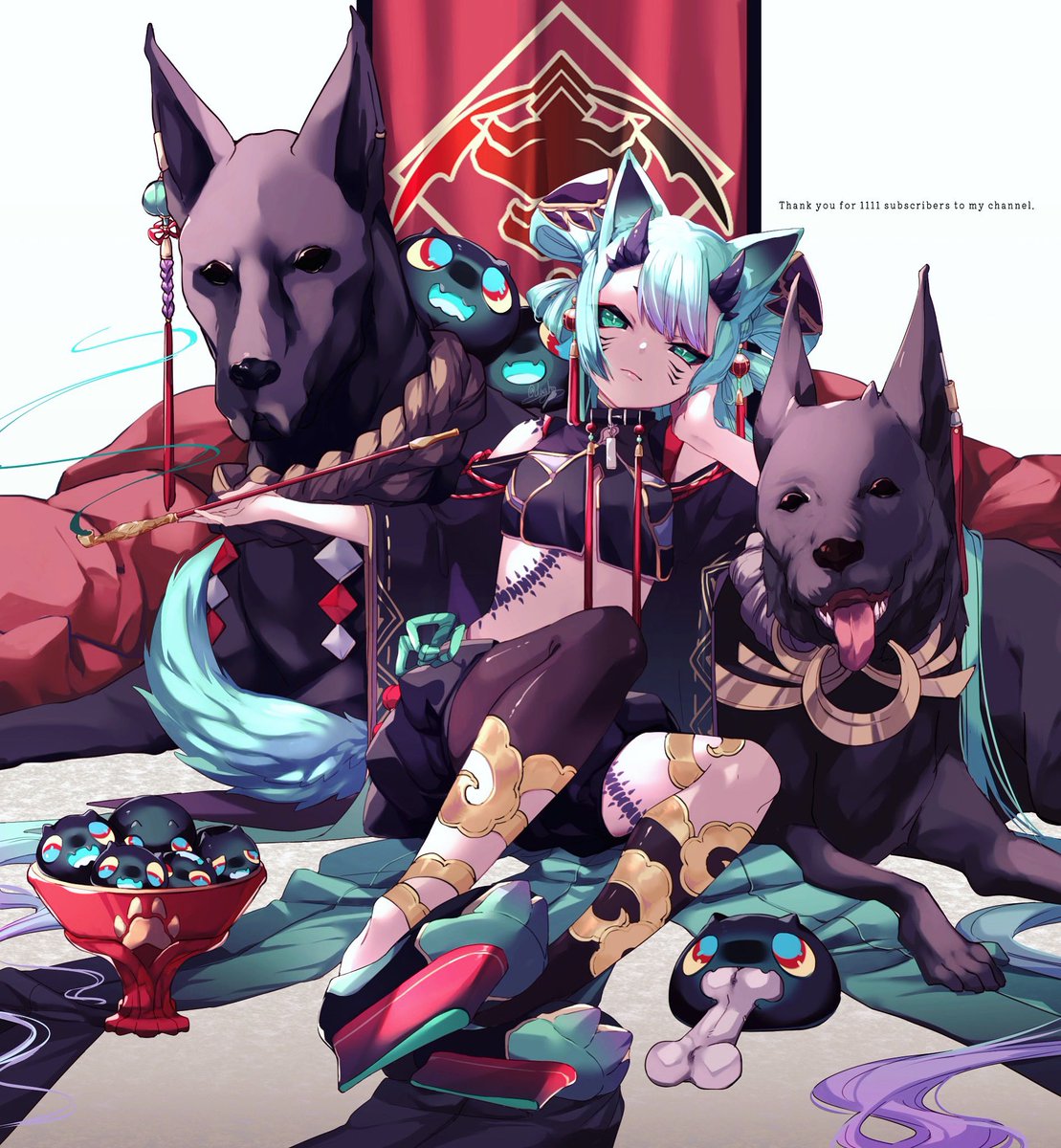 登録者が増える度に画力が上がるるふ。 ◁◁◁登録者222人 登録者1111