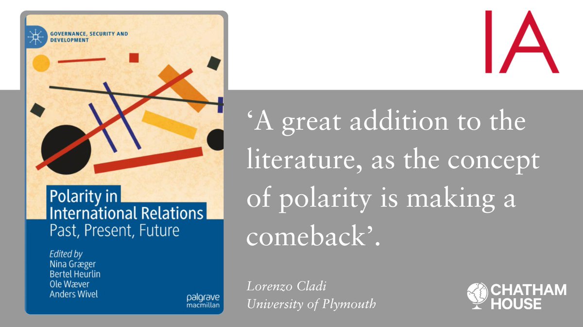 📘 Book 2 from our top 5 of new thinking in International Relations theory is... Polarity in International Relations, edited by @NgGraeger, @ole_waever, @AndersWivel and Bertel Heurlin (@Palgrave). Read @LorenzoCladi's review here > medium.com/p/69b3728e5aff