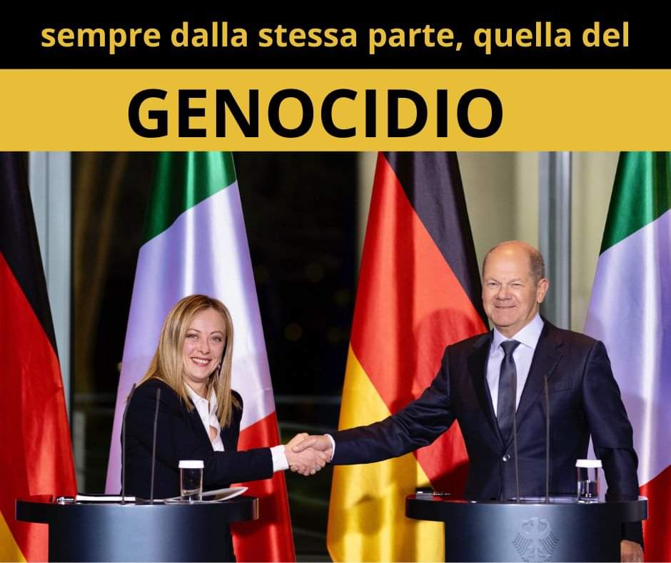 #GiorgiaMeloni #OlafScholz #Italia #Deutschland #Gaza_Genocide #Palestine