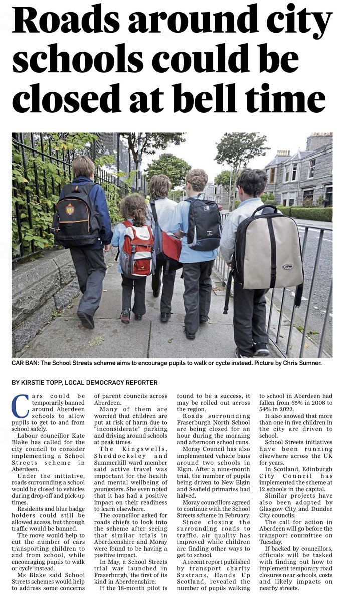 GCP_JustGoRide's tweet image. It’s unforgivable that @AberdeenCC has NEVER, in earnest, investigated implementing school streets, even a trial. As proved elsewhere, these can be game-changing on so many fronts. Let’s hope that next week the first steps will be taken to put our children BEFORE motor vehicles