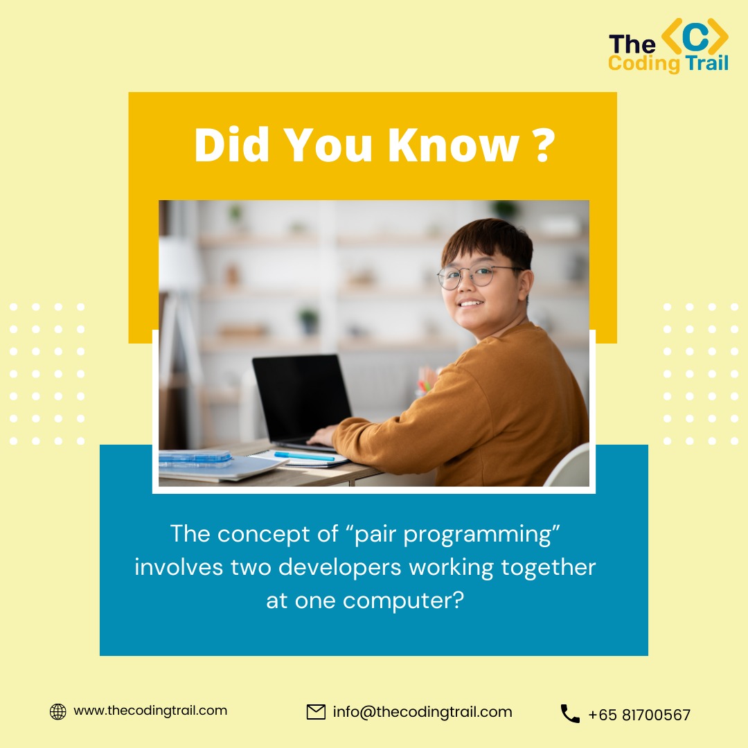 coding_trail's tweet image. Did you know? "Pair programming" is a dynamic duo approach where two developers team up at one computer to solve coding challenges together. 🤝🖥️ It's all about collaboration and synergy in the world of programming! Have you tried pair programming before?
Share your experiences.
