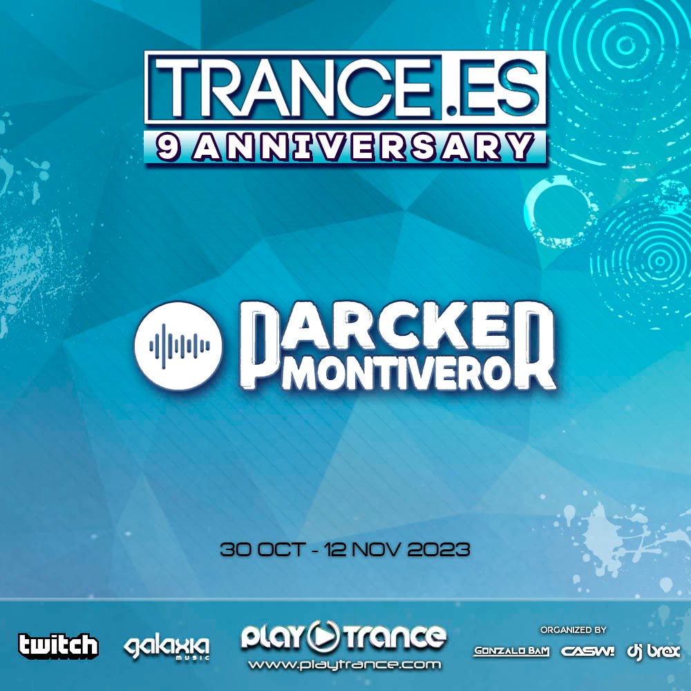 🇪🇸Segundo día del 9º Aniversario de Trance.es.
🇬🇧Second day of the 9th Anniversary of Trance.es.

Sonando en directo / Now Playing: @ParckerMontive 

Link: twitch.tv/playtrance