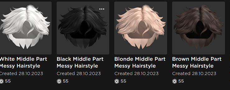 blonde swept hair - Roblox