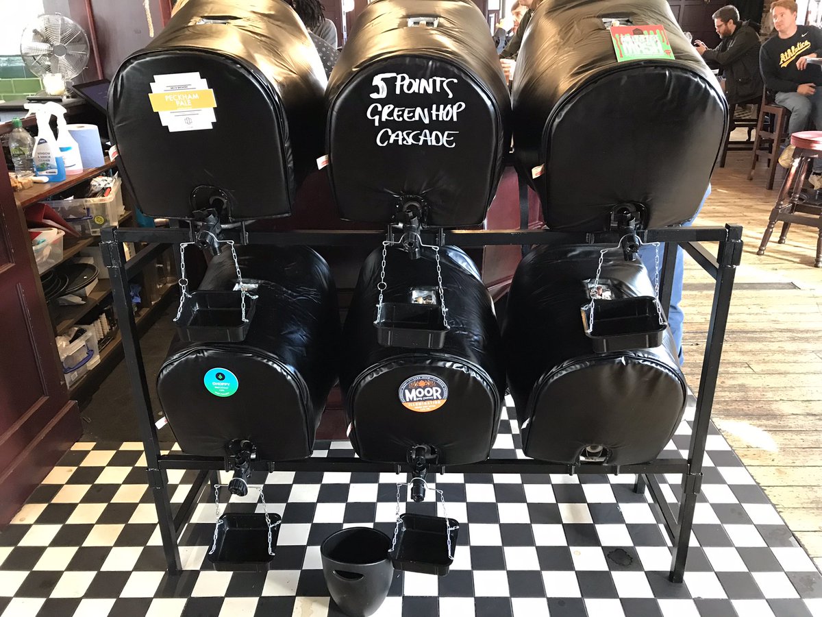 Arrived at the #catfordBridgeTavern #SE6 for their #beerfest to celebrate the reintroduction of #caskBeer. Love the new @HarryMasonsLtd pumps and the beer choice.