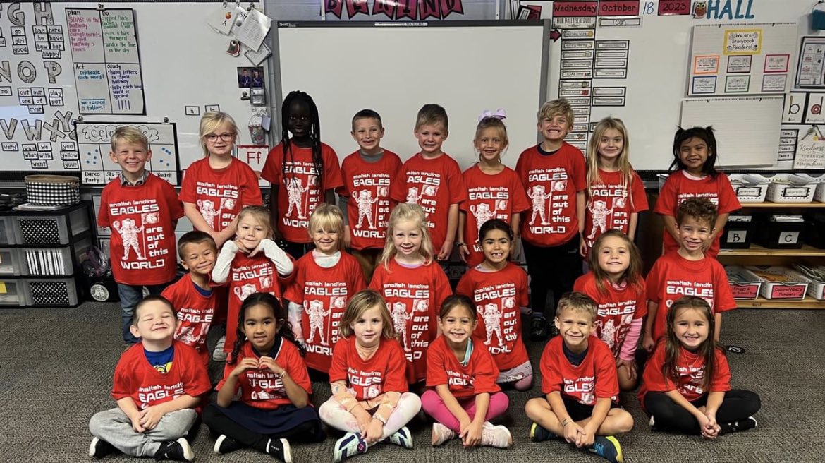 AD_educator's tweet image. A huge shout out to our English Landing Elementary School PTA for our student t-shirts! Each student receives a t-shirt from our PTA. We love how every Eagle can wear these on our spirit days! #weloveourPTA @EnglishLanding