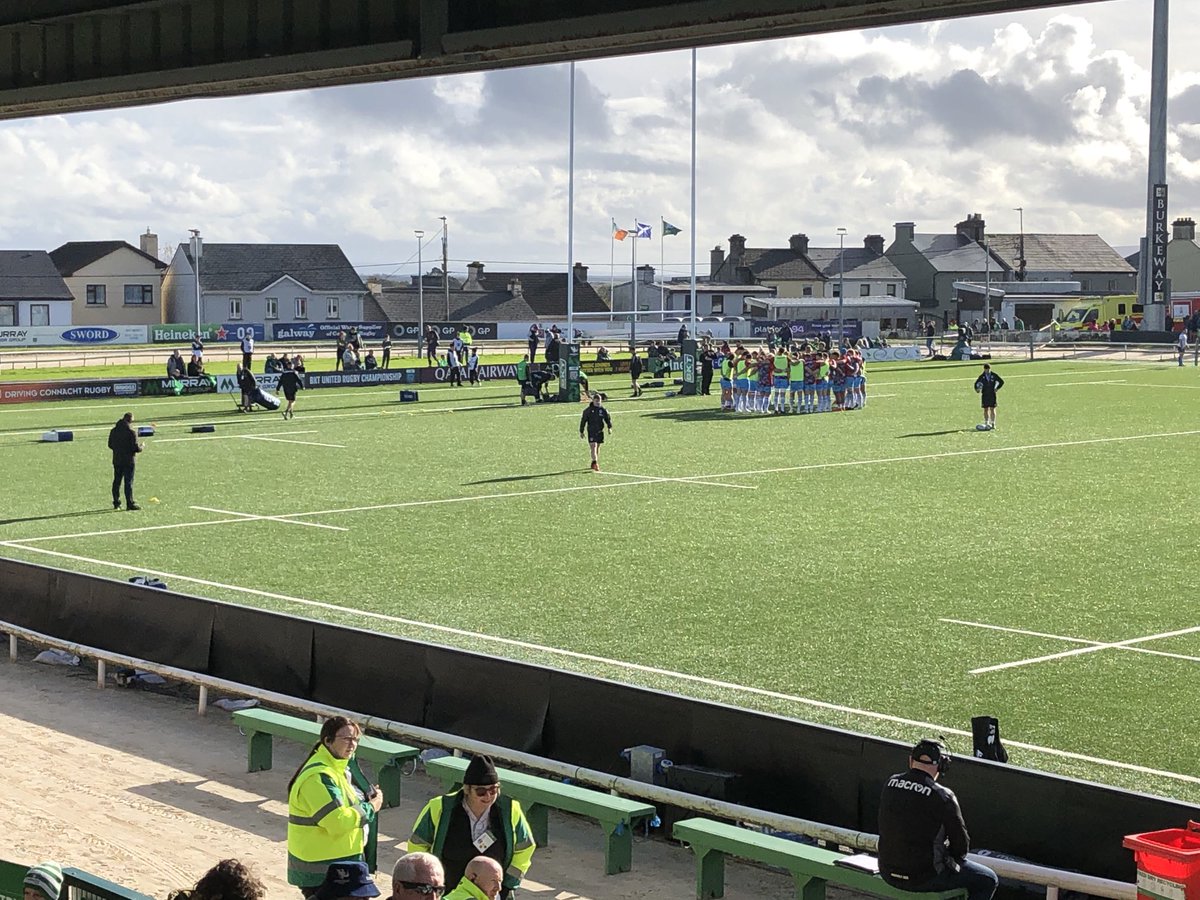 Had hoped to be elsewhere on World Cup final day but c’est la vie! Sportsground looking good for Connacht v Glasgow Warriors.