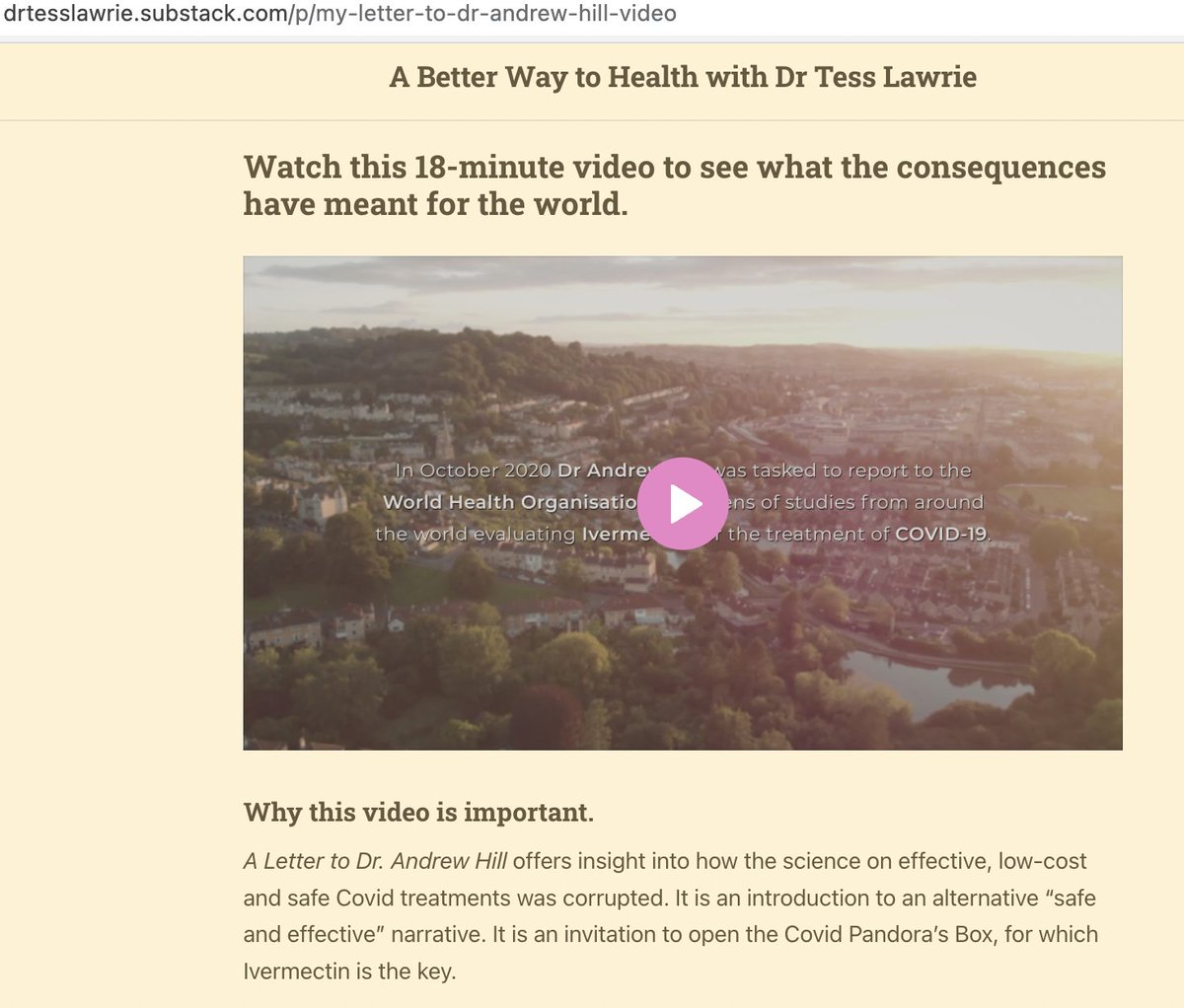 Dr Tess Lawrie tweet media