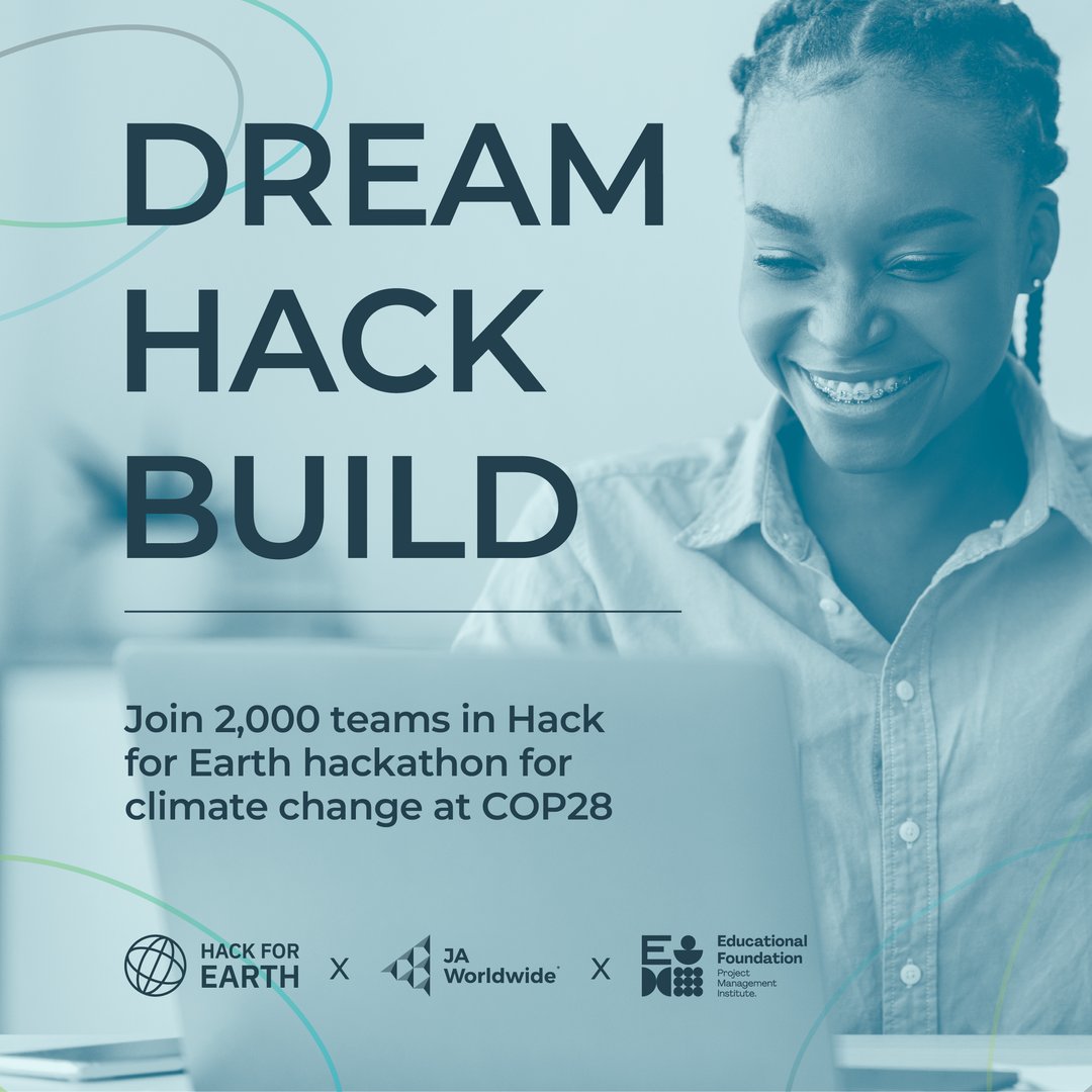 JAWorldwide's tweet image. JA alumni, are you ready to create real solutions to climate change? 🌍

Sign up for Hack for Earth, the official hackathon of the UN at COP28. Flex your entrepreneurial muscles and change the world. Register at jaworldwide.org/hack-for-earth.

#contest #hackforearth #ja #alumni