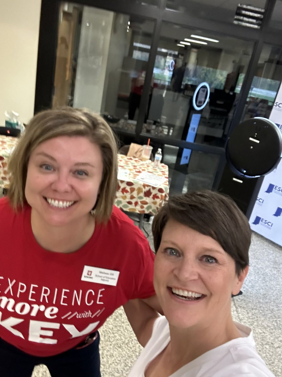 The ESCI booth at the Indiana State Literacy Association conference is being staffed by the best! Swing by and take a photo at the Photo Booth!@mrsgillatwvec @LenaDarnay #isla23