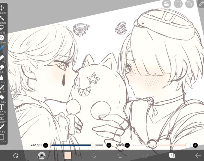 めちゃくちゃ可愛いリネミネ描けたので見てください 