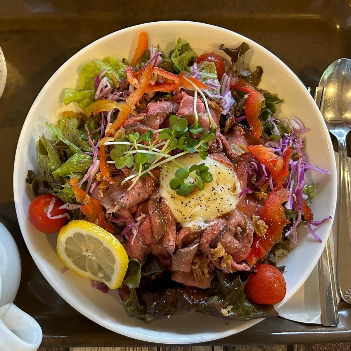 toyamano_yoshie's tweet image. #MsCLOUD さんでおひる
ローストビーフ丼がめちゃ美味い😋
#コルク人間 #まさお #まさ活