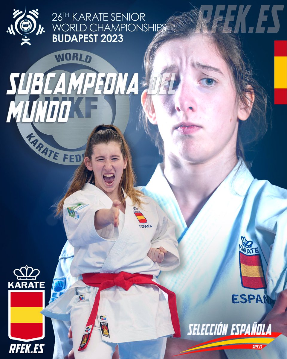 PLATA para LUCÍA SANCHEZ en el #campeonatodelmundo #Budapest2023 en Para-Karate K-21

Gran campeonato de Lucía que cae en la final ante la competidora local, la húngara, Olivia Kakosy.

¡Enorme Lucía! 🇪🇸🇪🇸🇪🇸