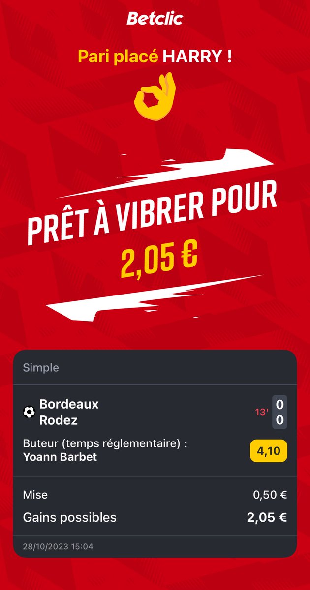 Quand y a match capital des ⁦<a href="/girondins/">FC Girondins de Bordeaux</a>⁩ faut toujours parier sur cap’tain Barbet !!!! 🔵⚪️