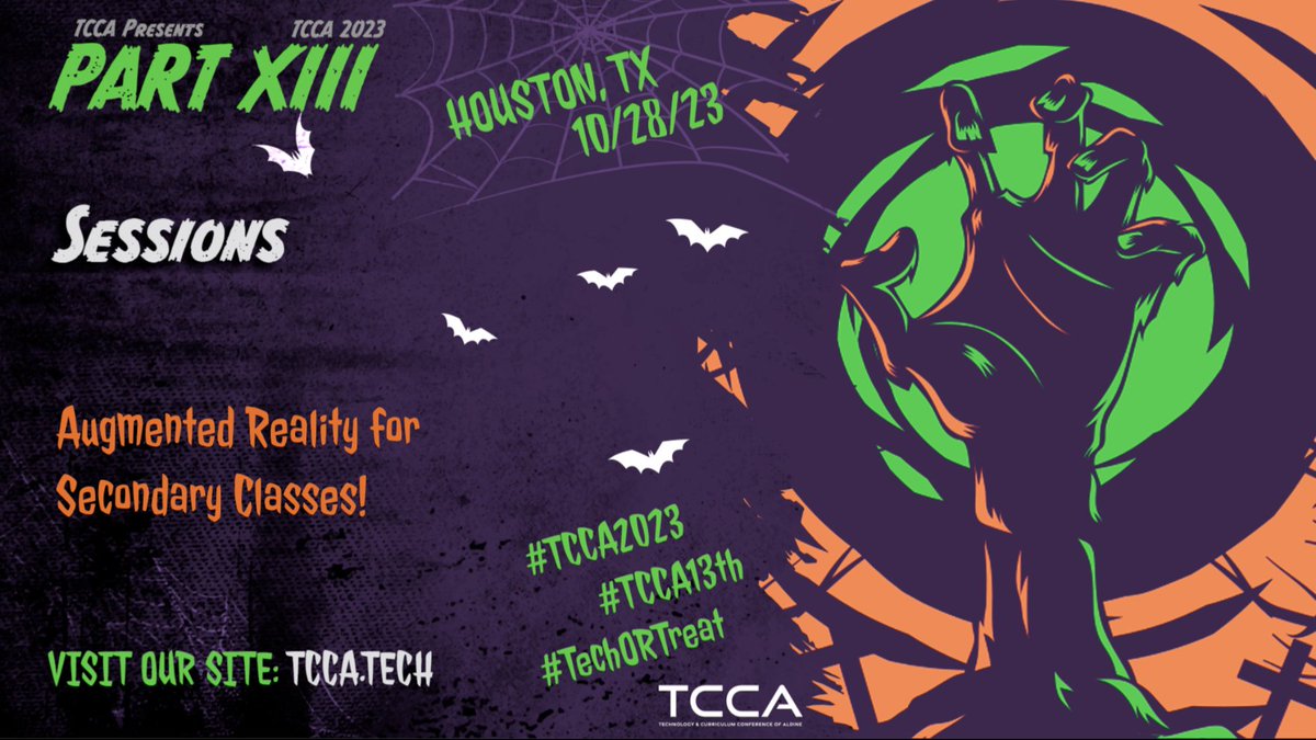 Excited to be presenting today at the #TCCA2023 conference in Houston, Texas!! Get ready for a crash course in augmented reality for your classrooms. So many educators in one place!! #techortreat #tcca13th #edtech