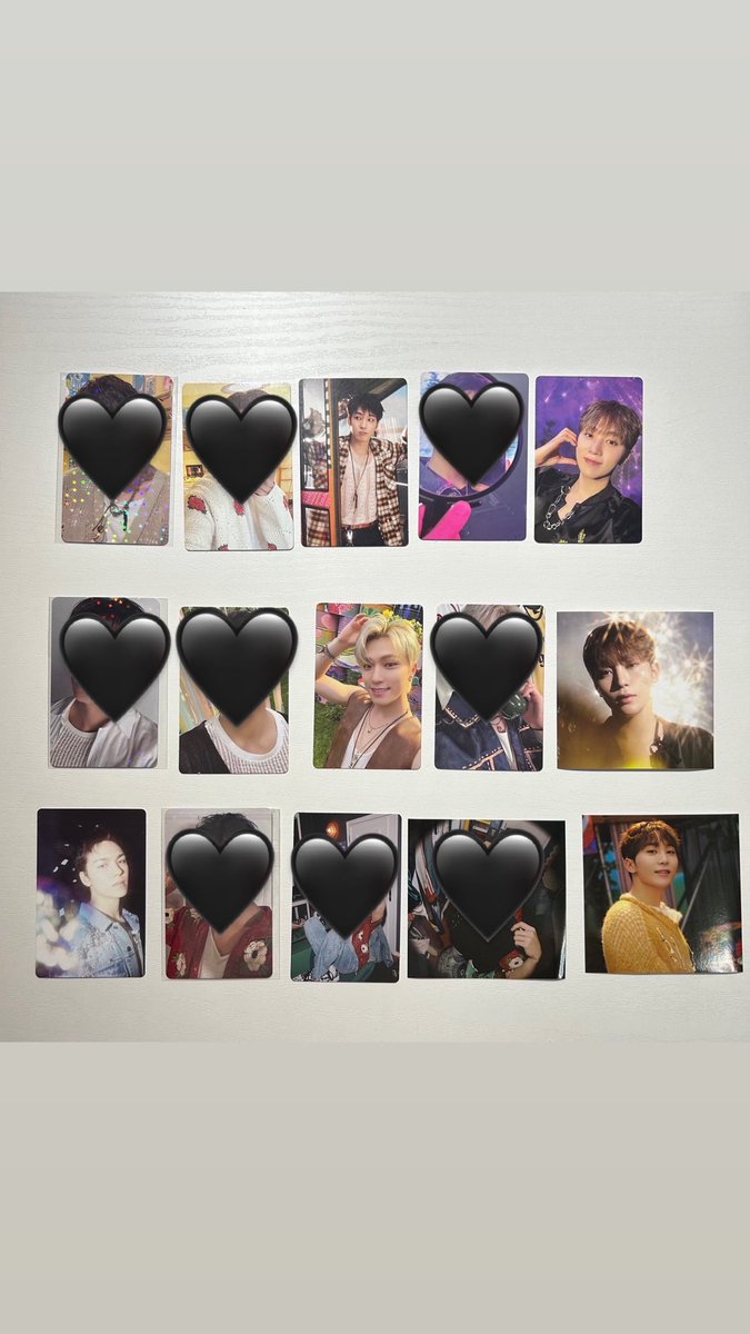 SEVENTEENTH HEAVEN 
セブチ　トレカ交換

求　ジョンハン🩵以外(同種異種)  👑激求　
譲　1枚目　スングァン、ウォヌ、ディノ、バーノン

当方n:1も検討いたします！
お気軽にお声がけくださいませ＾＾

お渡し方法◎
12/3名古屋、12/9.10大阪、郵送
#SEVENTEEN交換