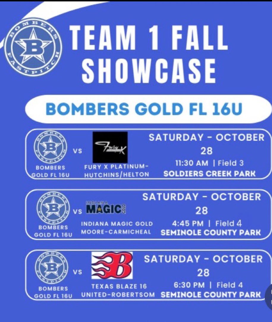 Our Schedule for this weekend. Can’t wait!