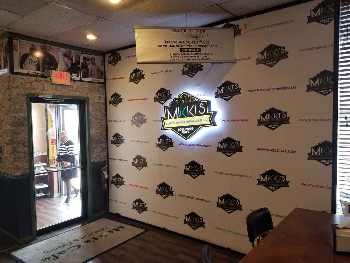 Ready for a photo-worthy experience? Our LED back sign at Mikki's Soul Food Cafe sets the stage for the perfect snap. Come strike a pose! 

#customlightupsigns #advertisingsigns #Lobbysign  #lightboxsigns #braillesigns #LEDsigns #CustomLEDsign #LEDbackedsign #restaurantsign