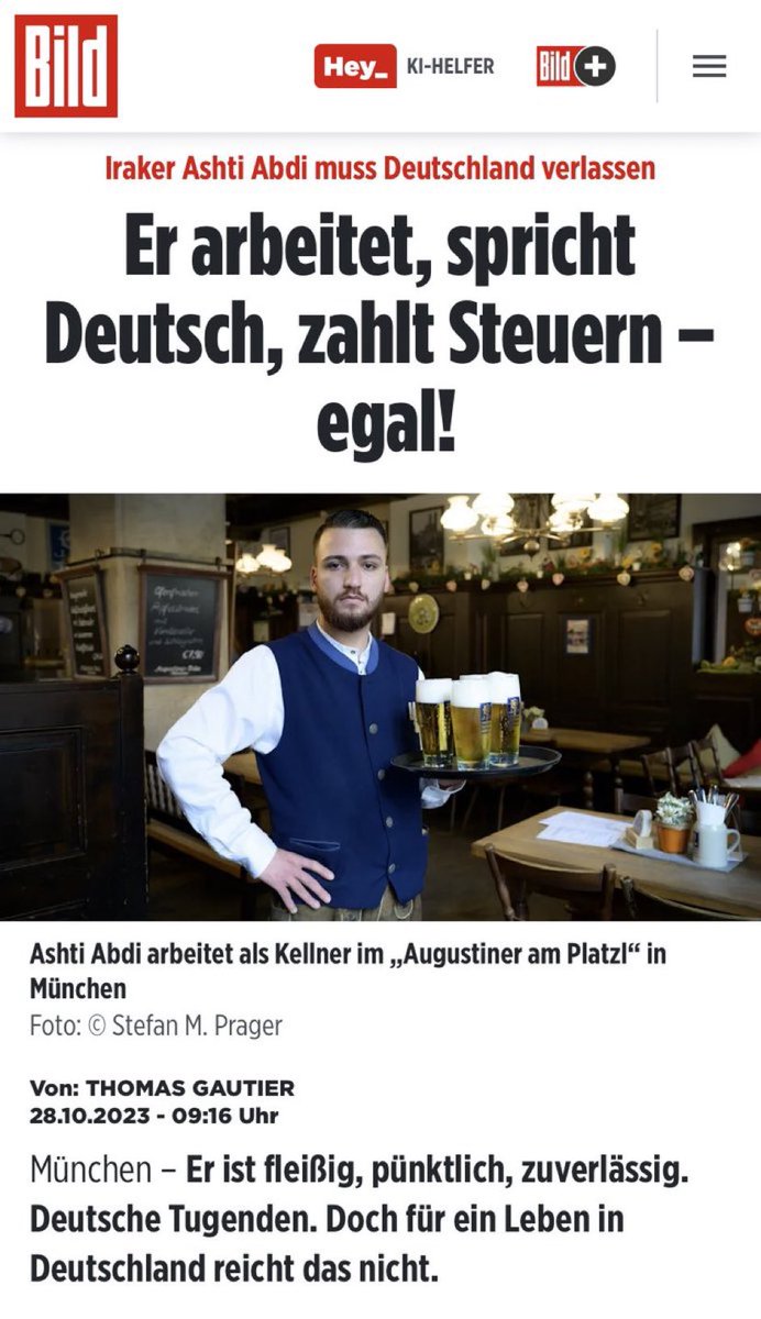 In Deutschland gilt: Integrier dich bloß nicht, du wirst eh abgeschoben. 🤦🏻‍♂️
