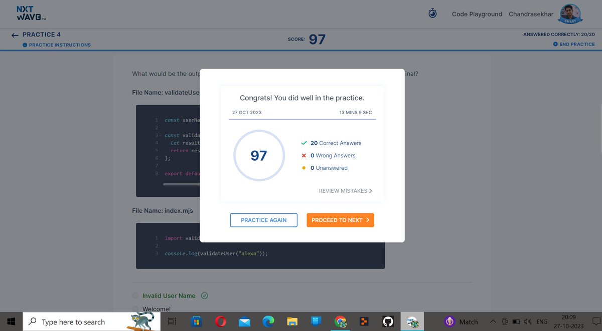 chandukuruvaa's tweet image. Hello Folks
I have completed Introduction to Node JS | Part 2 Session 👨🏻💻
Thanks to @rahulattuluri @sashankreddy07
@girishakash13 @avinashdara @nxtwave_tech
#1hourofcode #Introduction #Nodejs #Javascript #ES6 #Modules #Export #Import #Terminal #Js #npm #ccbpacademy #nxtwave