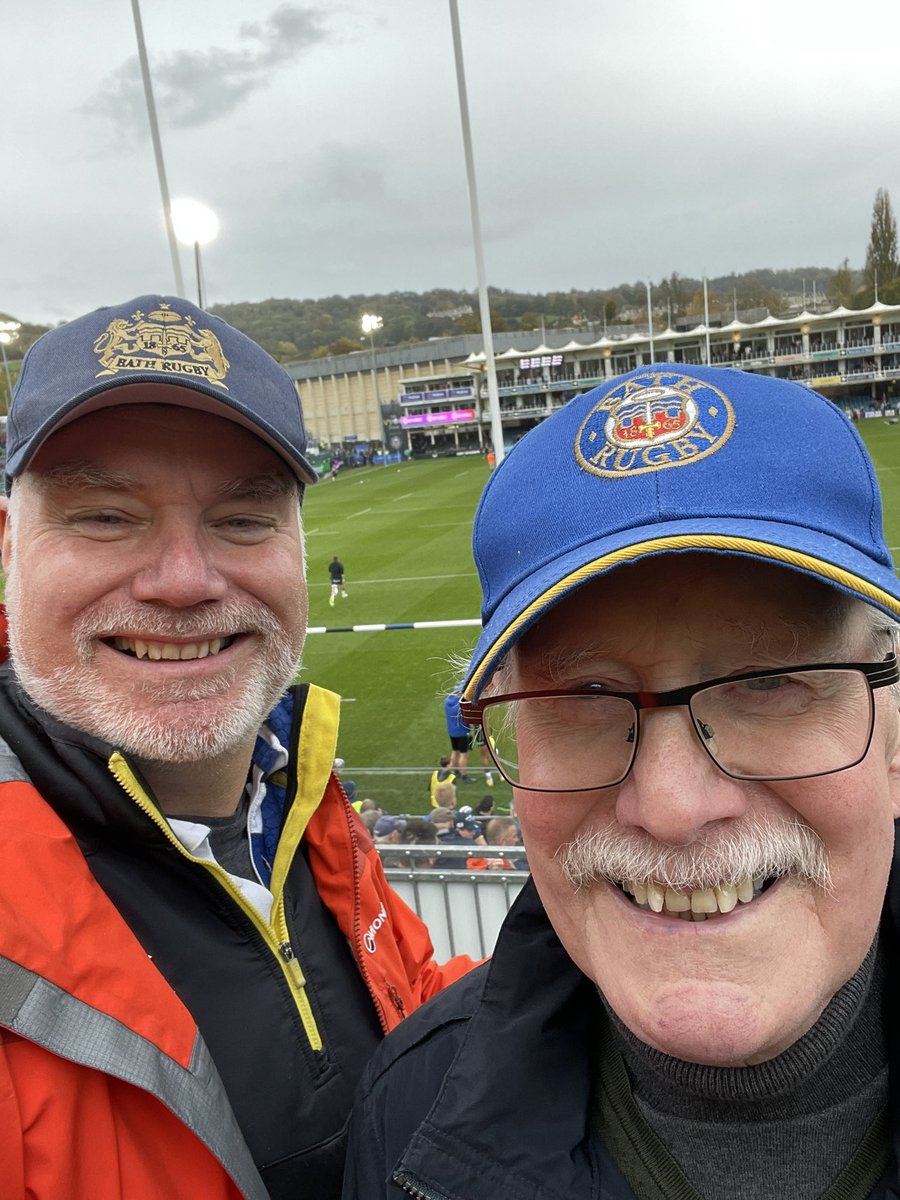 So 
Mr and Mr Cooper at the rugby today. I’m the grey one