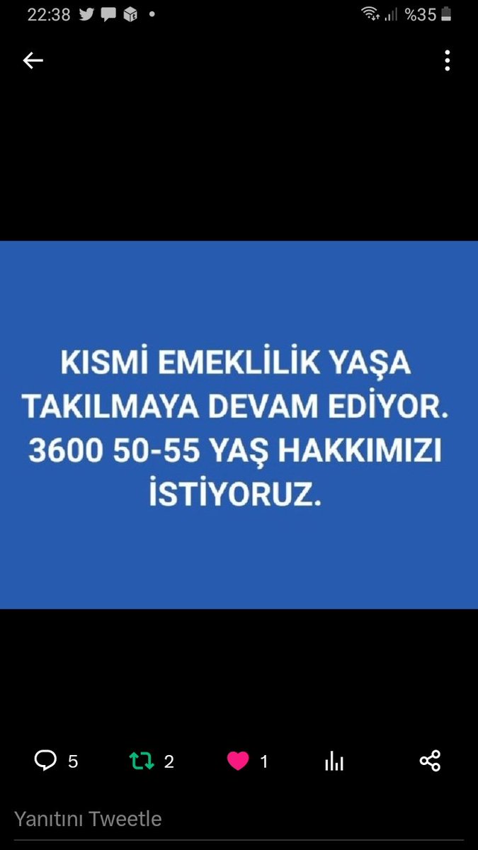 NerminKoroglu52's tweet photo. Eyt de yaş şartı kalktıysa kısmi emeklilik neden yaşa takılmaya devam ediyor. Pirim tam ,yaş tam problem ne ???@RTErdogan 
@dbdevletbahceli 
@ErbakanFatih   @Akparti #5000VeKısmiye29EkimÇifteBayramOlsun https://t.co/RSsDDdSxvP