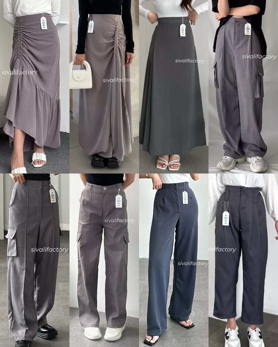 Inspirasi outfit grey. Thread.