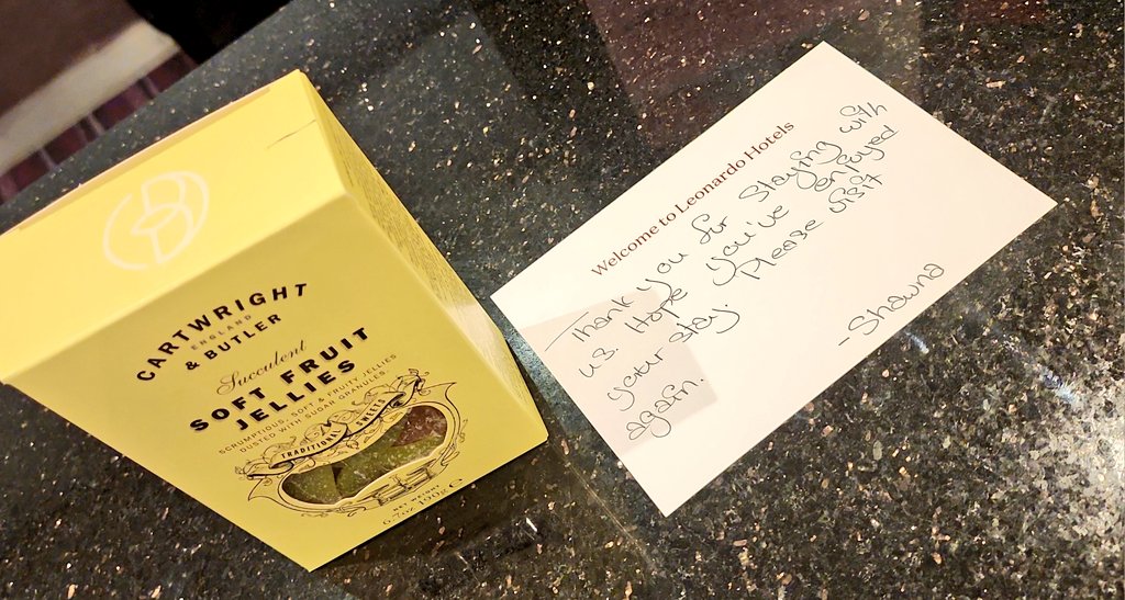 Saydia Wesley (@saydia_razak) on Twitter photo What an absolutely lovely gesture from Shawna and Elle <a href="/leonardohotel_/">Leonardo Hotels</a> #Leeds the best hospitality and care for our #RESPOND leaders #workshop. Thank you so much! #guestoftheYear π What an absolutely lovely gesture from Shawna and Elle <a href="/leonardohotel_/">Leonardo Hotels</a> #Leeds the best hospitality and care for our #RESPOND leaders #workshop. Thank you so much! #guestoftheYear π