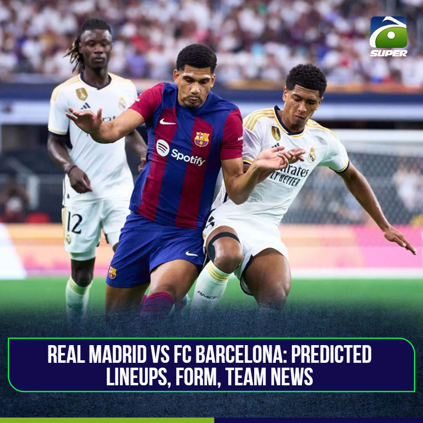geosupertv's tweet photo. Who will win, Real Madrid or FC Barcelona?
Read More: https://t.co/9rMdQNLccm
#ElClasico #RMvsFCB https://t.co/4FOrLfVBZl