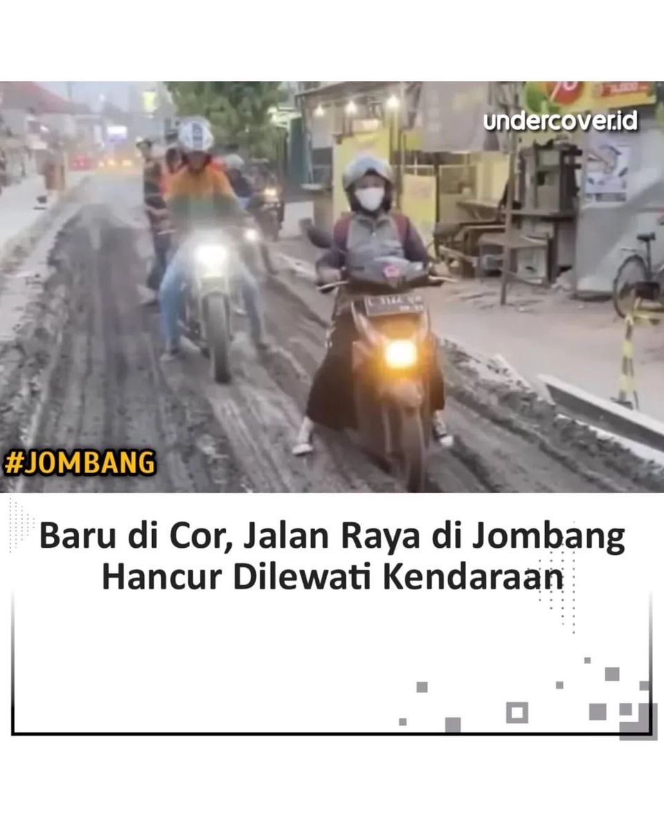 Sebuah kejadian mengejutkan terjadi di Jombang, Jawa Timur, pada Kamis (26/10). Sebuah ruas jalan yang baru saja selesai dicor tiba-tiba dilewati oleh sejumlah warga, mengakibatkan kerusakan serius pada jalan tersebut. _ Kejadian ini bermula dari tindakan nekat seorang pengemudi