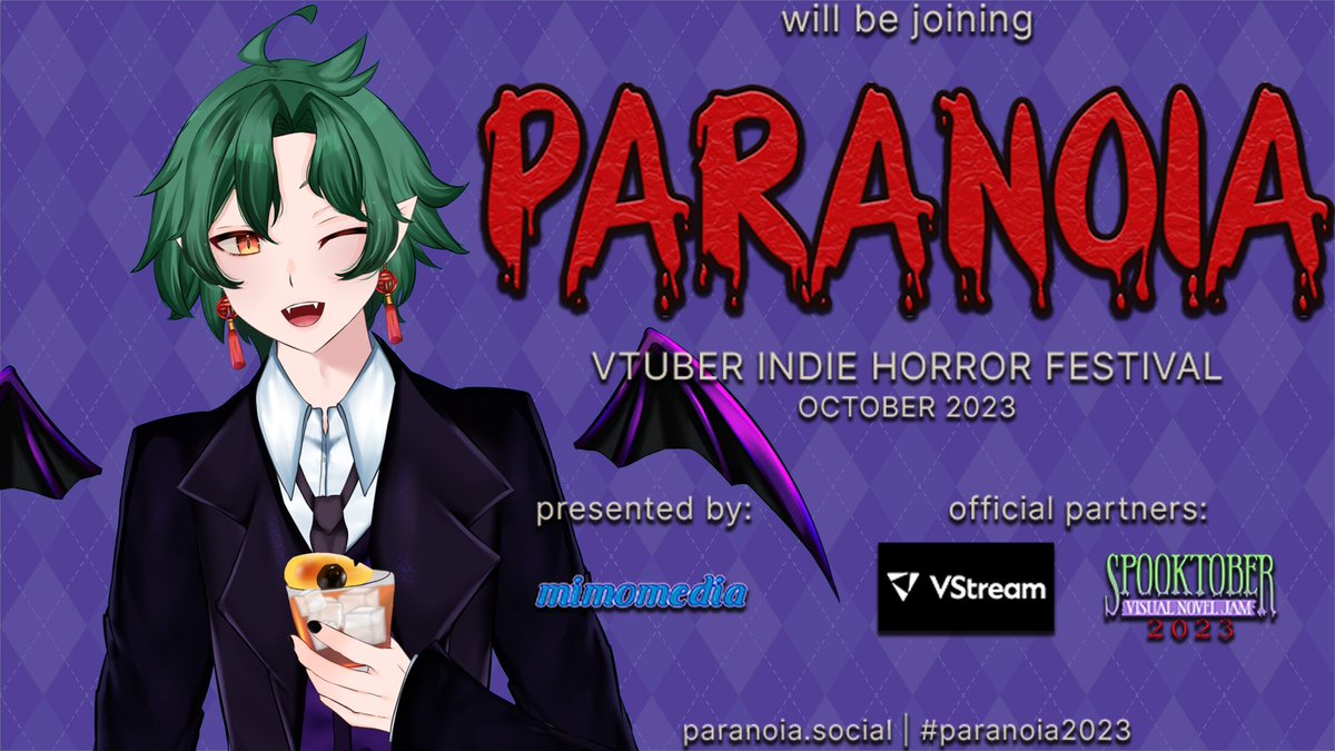 🎃LIVE🎃

We're almost done with our final round! Vesper (<a href="/Vesper_Nox/">Vesper INDEFINITE HAITUS</a>) the bartender will be serving up some drinks and some spooks by going through some Spooktober visual novels!

twitch.tv/vesper_nox