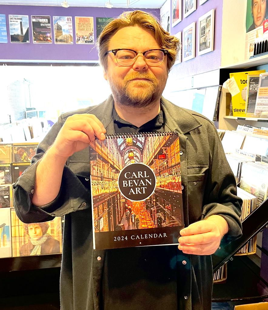 What a surprise it was to have Newport music-turned-art legend @carlbevan drop by the shop yesterday. We're now stocking his 2024 calendar, which is available both in store and online now! Don't delay in snapping up yours, stocks are limited! ⚡️ 👉 bit.ly/DiverseVinyl-A…