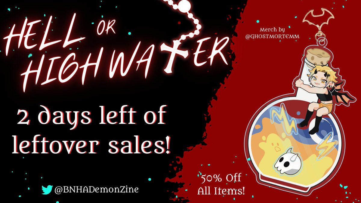 🔥 The Hellmouth won't be open forever! 🔥 

 Only 2 days left to spoil yourself and grab some demonic goodies!  

Don't miss out, Sinners! 🖤