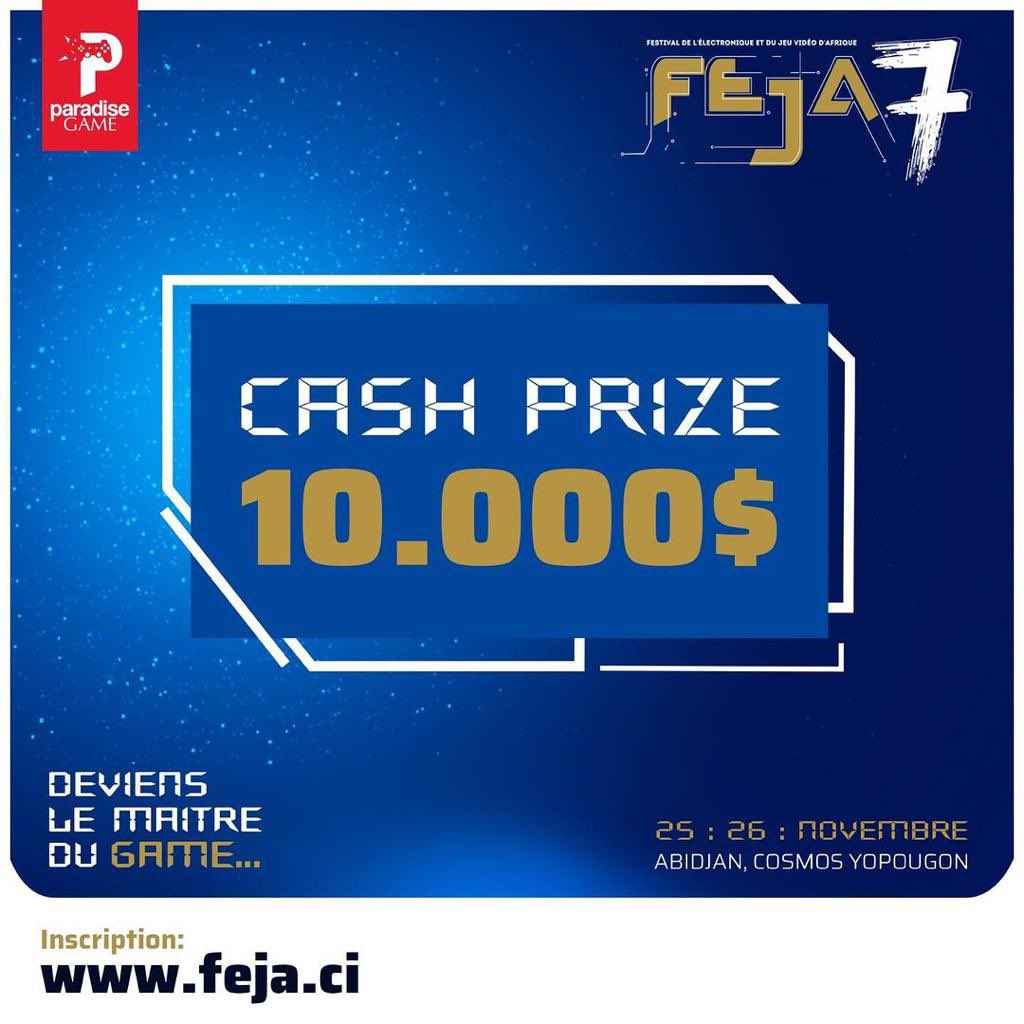 Le FEJA est notre rendez-vous annuel pour célébrer la passion des jeux vidéo en Côte d'Ivoire. Rejoignons <a href="/SBakayoko/">Bakayoko Sidick</a> et <a href="/ParadiseGame_/">Paradise Game Battle 2025</a> pour promouvoir cette culture et montrer que nous aussi, nous sommes fiers de notre festival ! 🎮🇨🇮 #FEJA