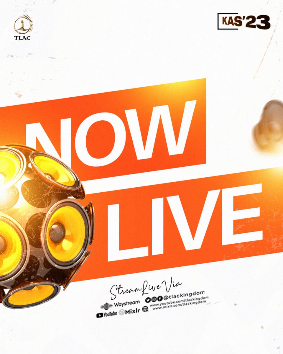 tlackingdom's tweet photo. Not Yet Connected?

DAY 6 MORNING SESSION is live, get connected now!

Streaming links:
https://t.co/SXrv0hJ38P for Audio

https://t.co/gPztMvM8FM for Video

#tlackingdom 
#KAS23
#DAY6
#Ilorin https://t.co/4pAdo5sfbJ